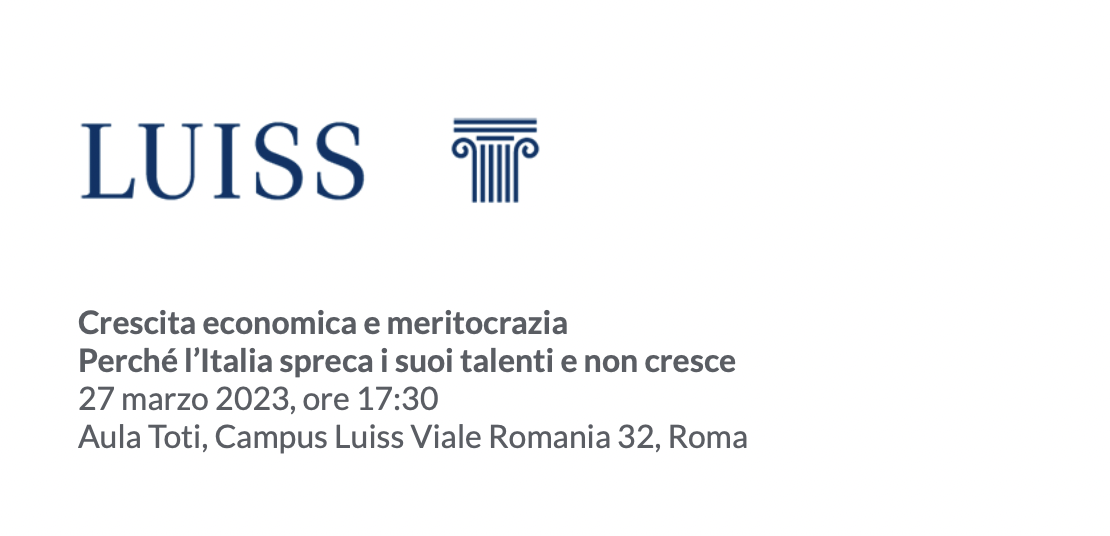 Crescita economica e meritocrazia. Perché l’Italia spreca i suoi talenti e non cresce